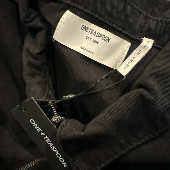 ONE TEASPOON Sz XXS Black Claudia Overalls Jumpsuit Revolve $199 new - Picture 8 of 10